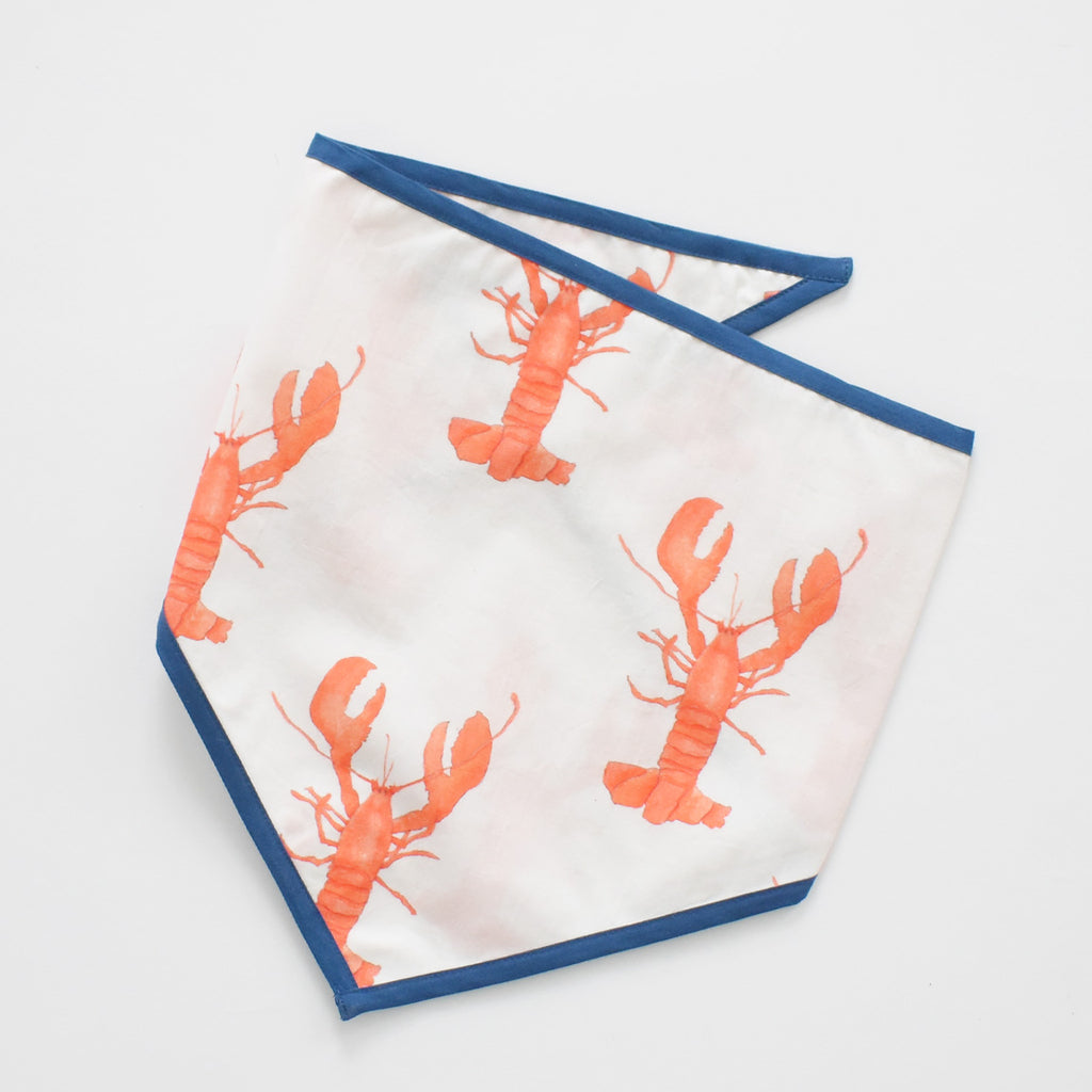 Dog Bandana, Lobster Navy by Sara Fitz