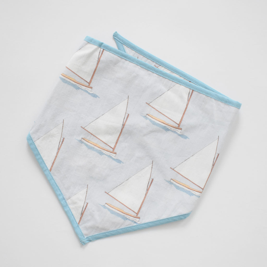 Dog Bandana, Sailboat by Sara Fitz
