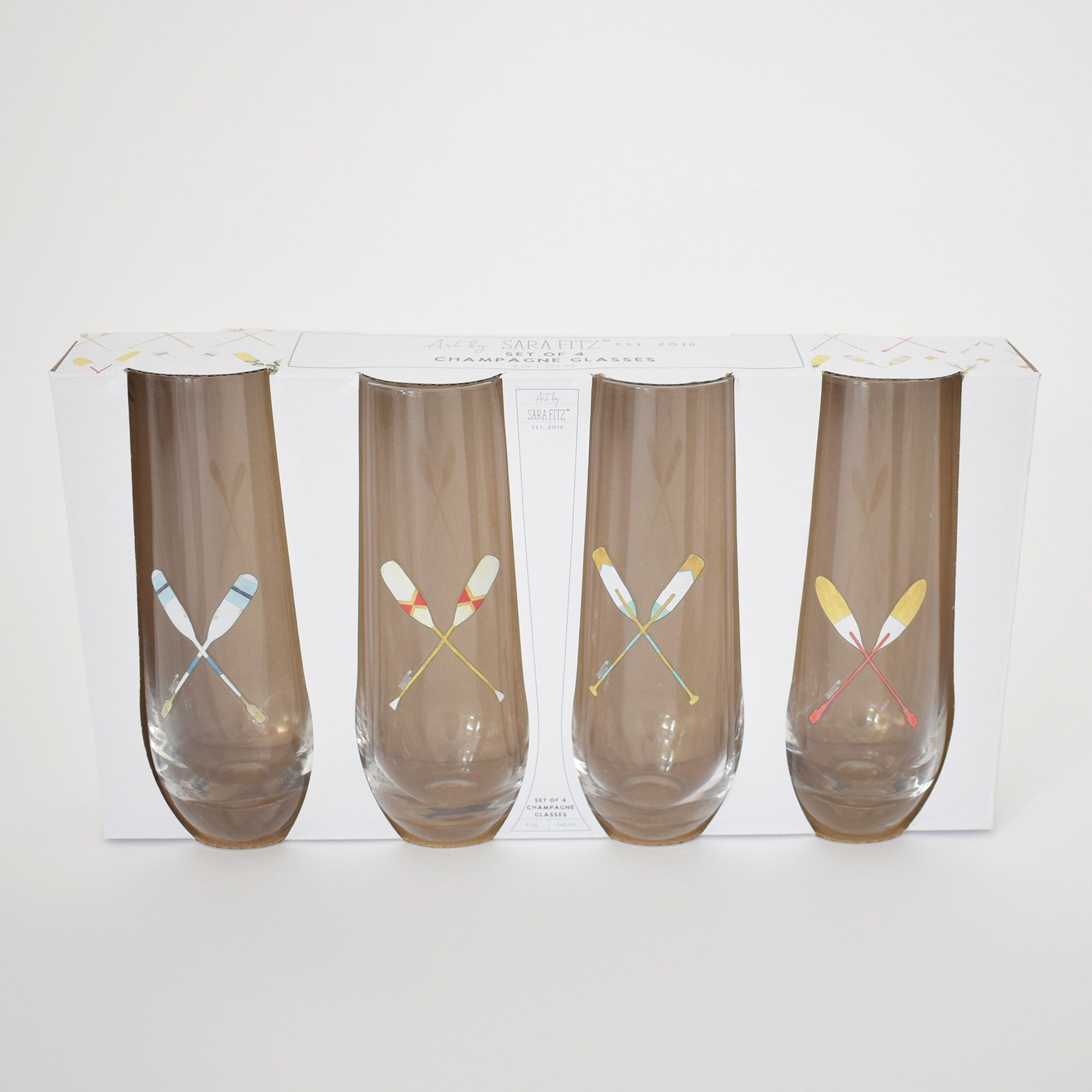 Champagne Glasses, Oar by Sara Fitz