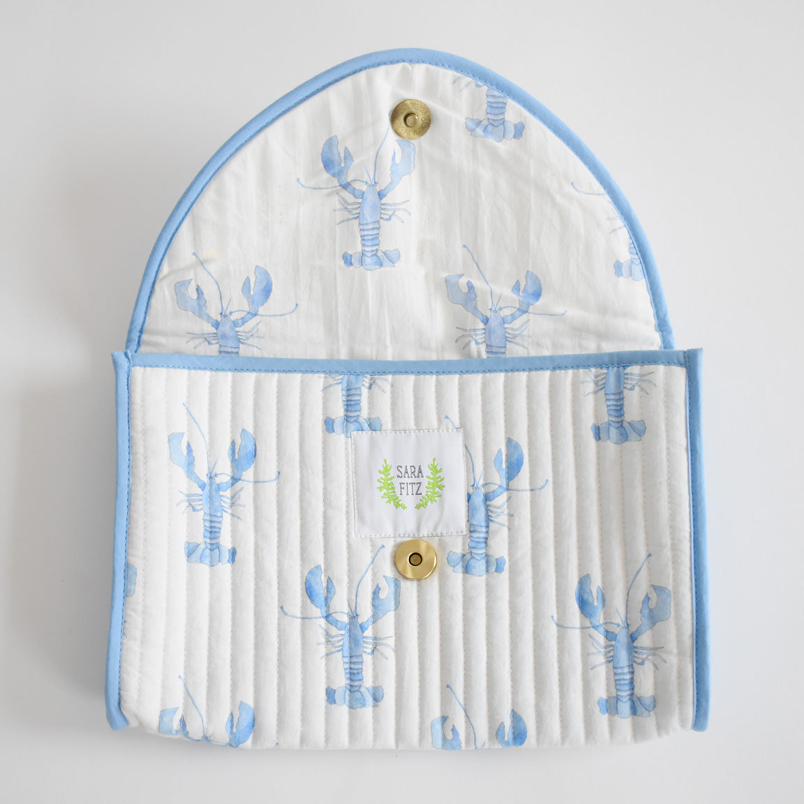 Clutch, Blue Lobster by Sara Fitz
