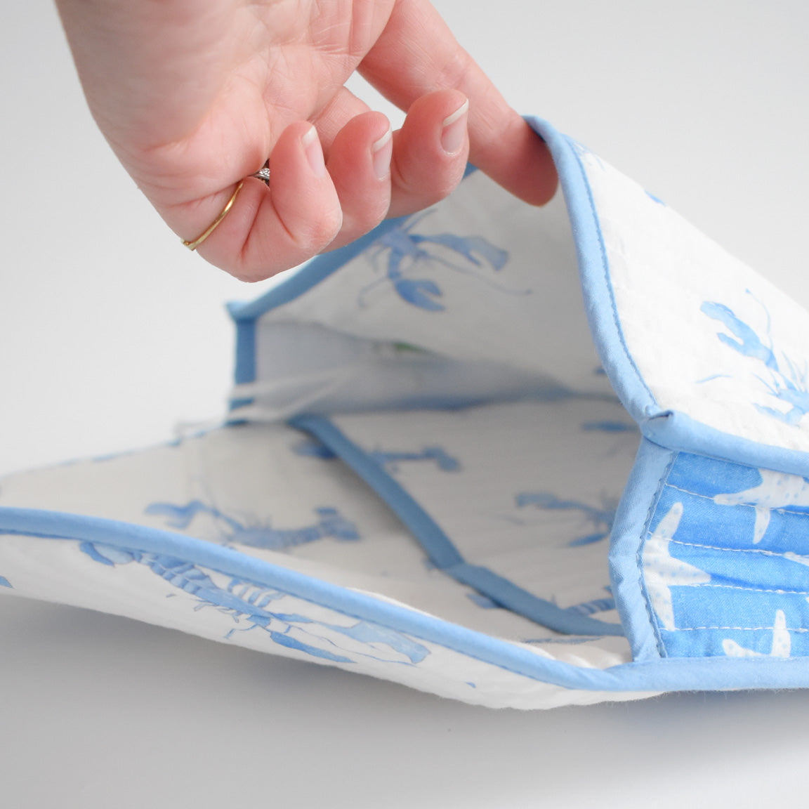 Clutch, Blue Lobster by Sara Fitz