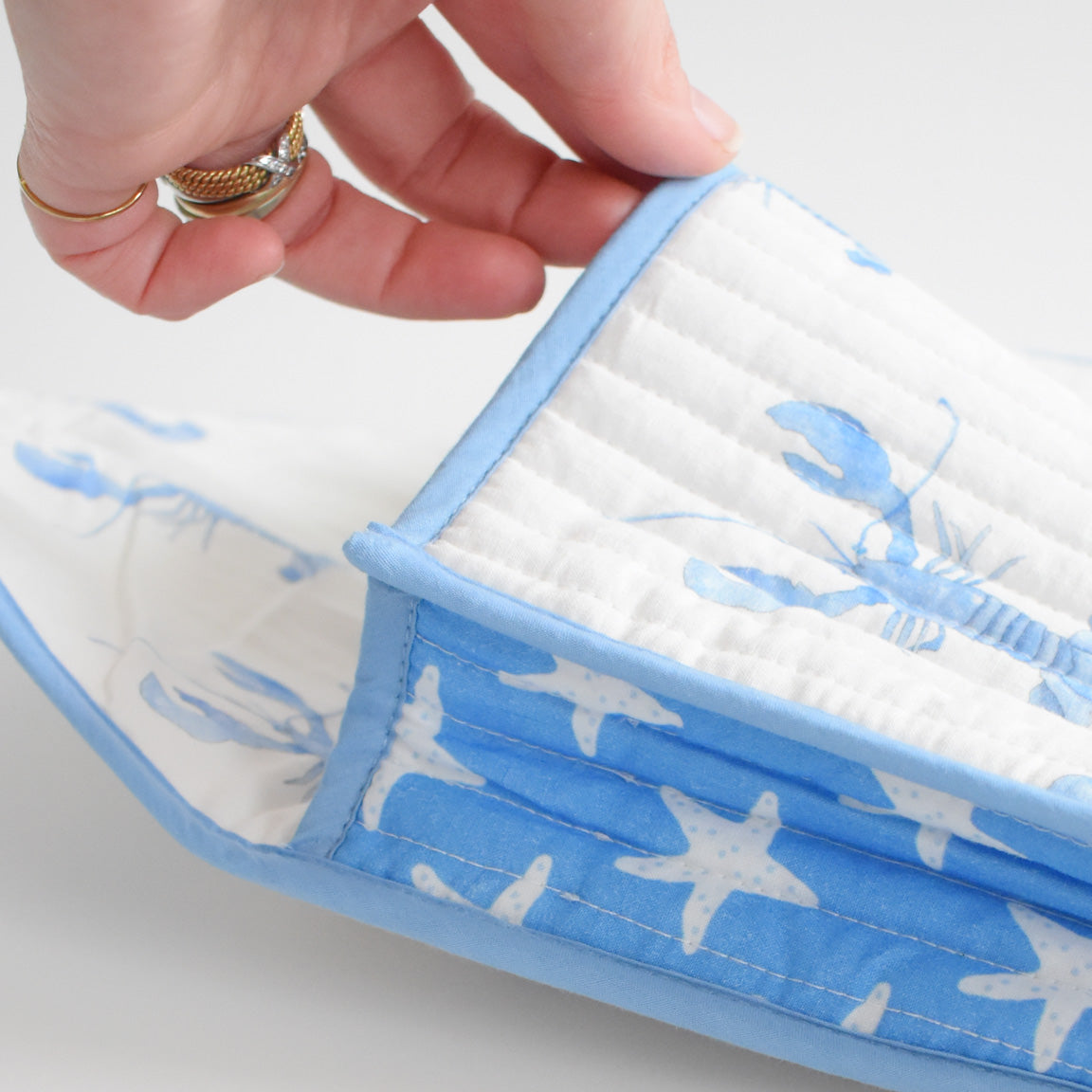 Clutch, Blue Lobster by Sara Fitz