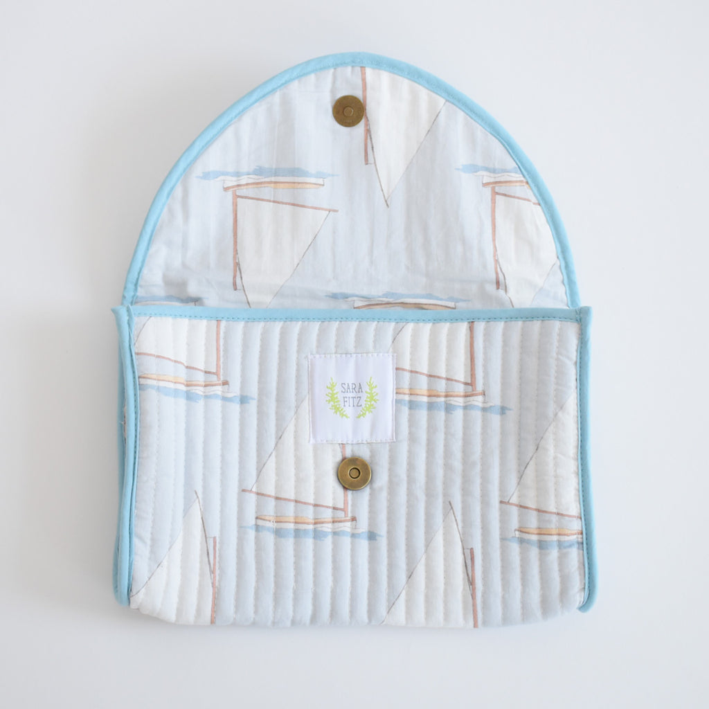 Clutch, Sailboat by Sara Fitz