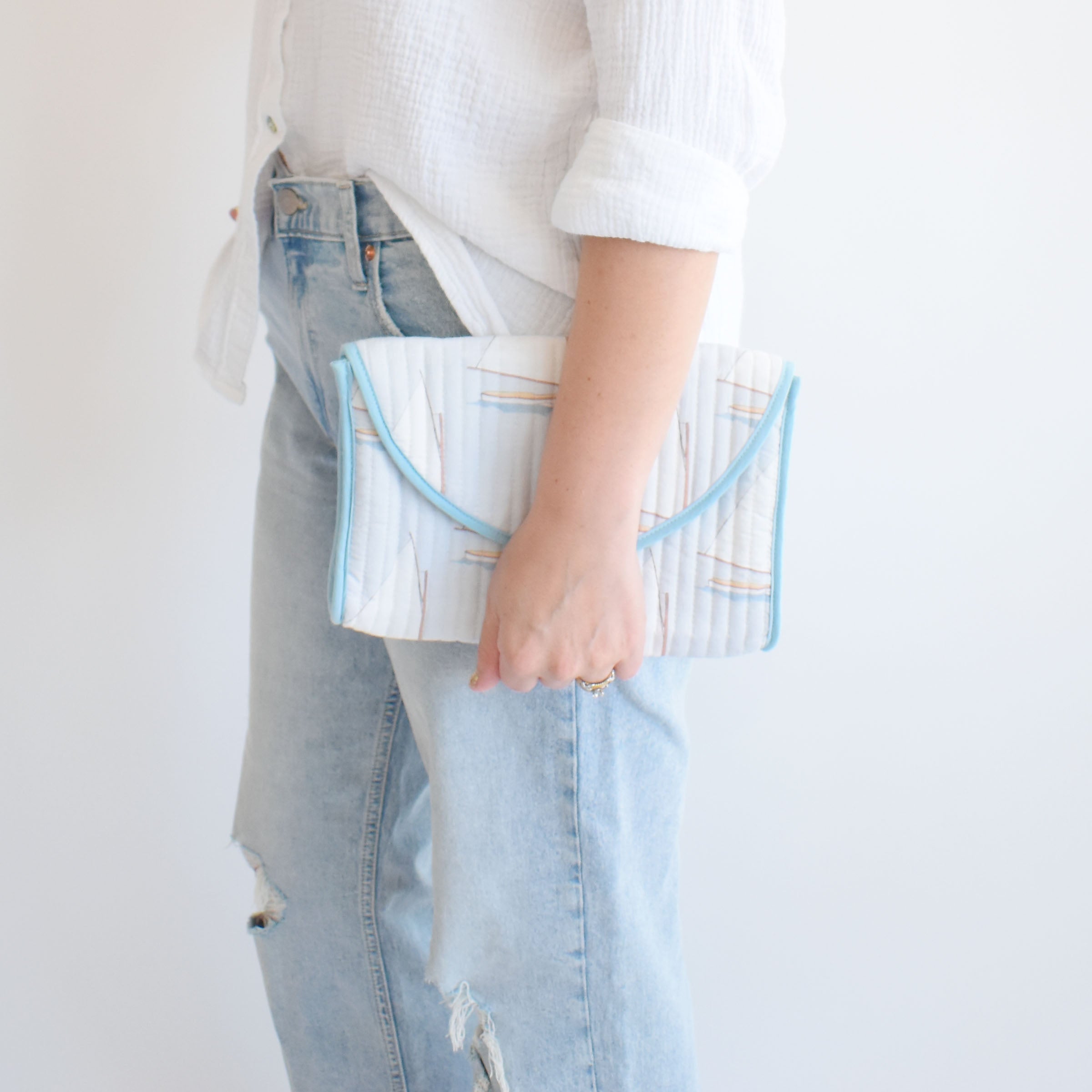 Clutch, Sailboat by Sara Fitz