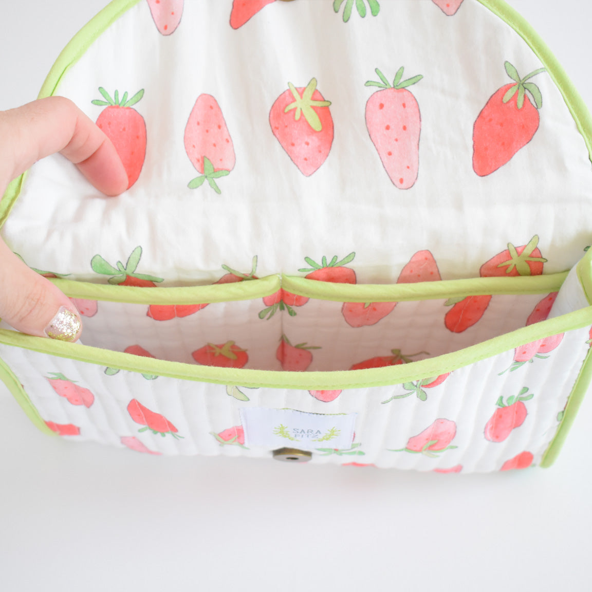 Clutch, Strawberry by Sara Fitz