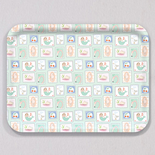Large Coastal Stamps Tray by Sara Fitz