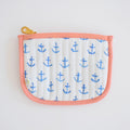 Coin Pouch, Anchor by Sara Fitz