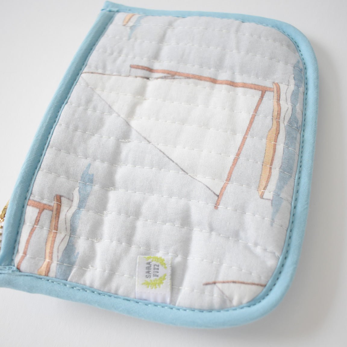 Coin Pouch, Sailboat by Sara Fitz