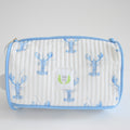 Cosmetic Pouch, Blue Lobster by Sara Fitz