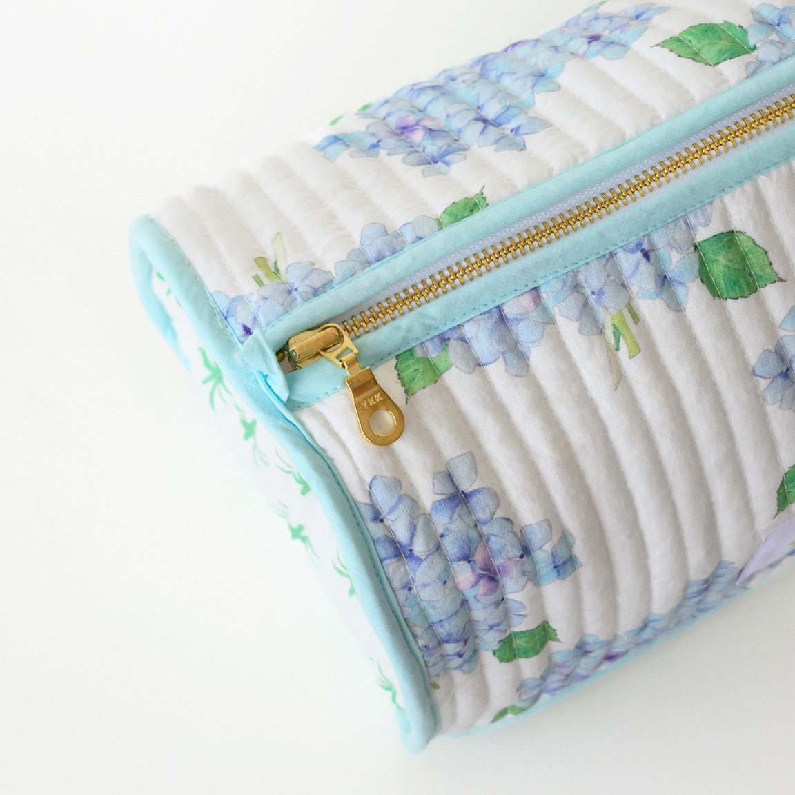 Sara Fitz Hydrangea Cosmetic Pouch Cotton Quilted