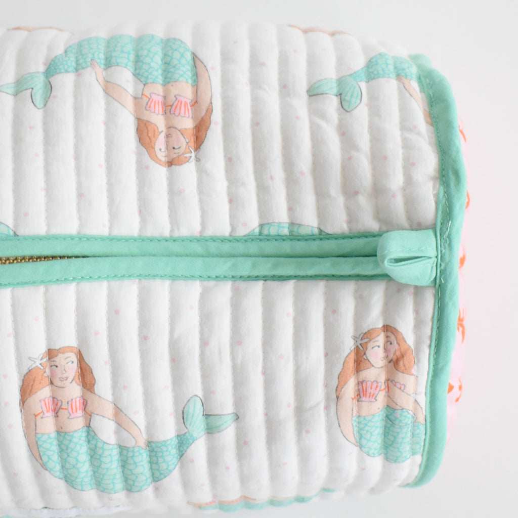 Cosmetic Pouch, Mermaid by Sara Fitz