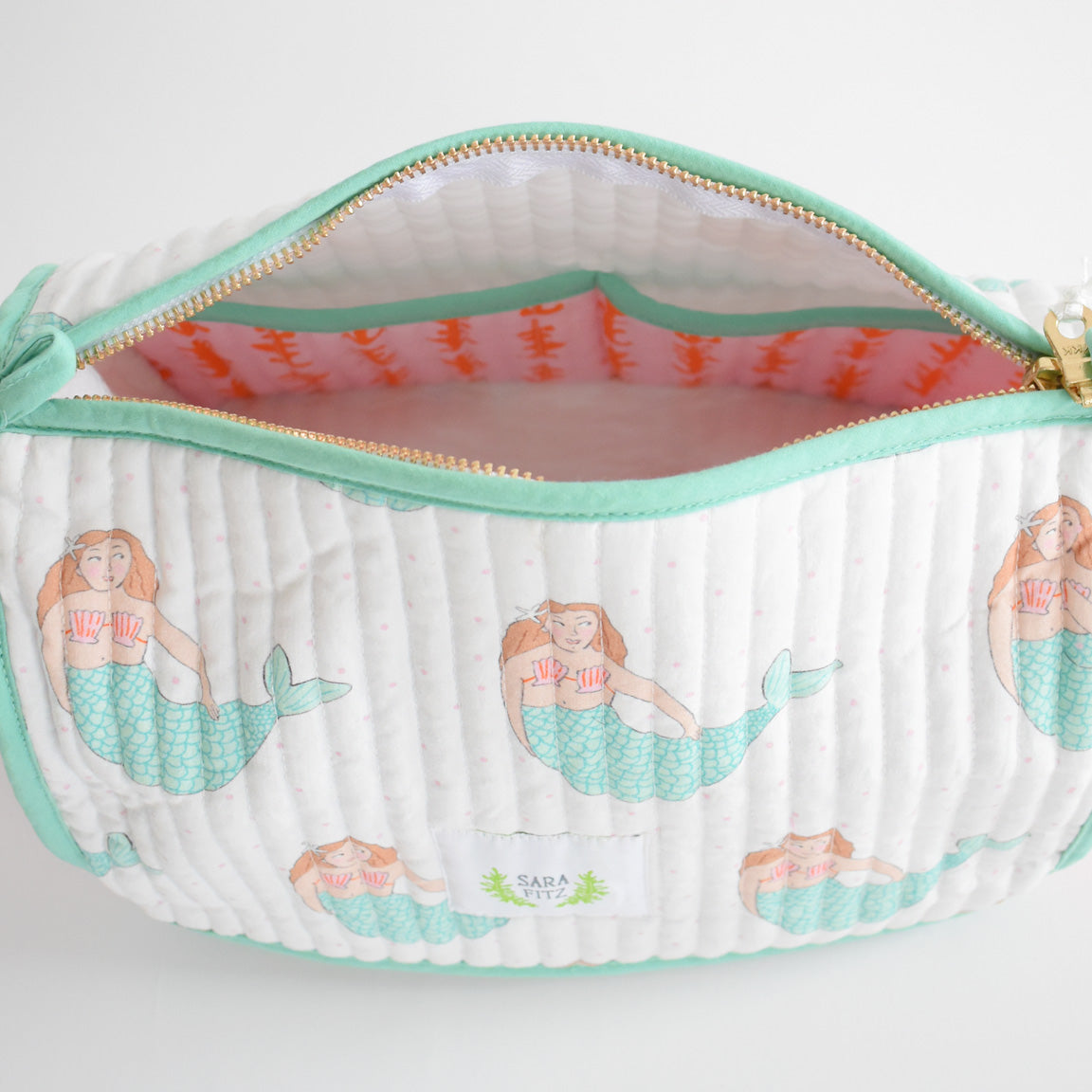 Cosmetic Pouch, Mermaid by Sara Fitz