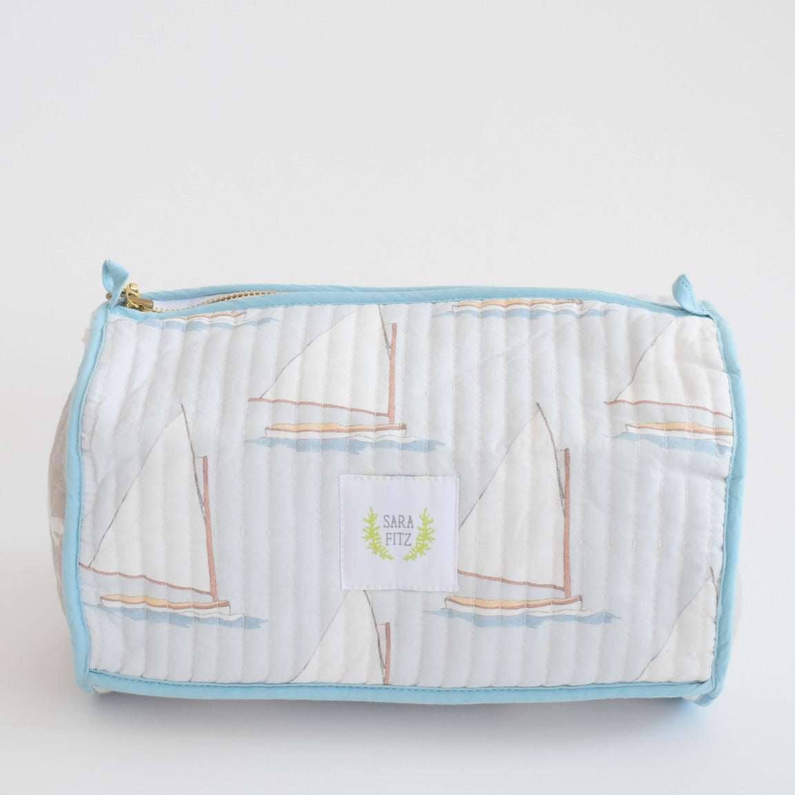 Cosmetic Pouch, Sailboat by Sara Fitz