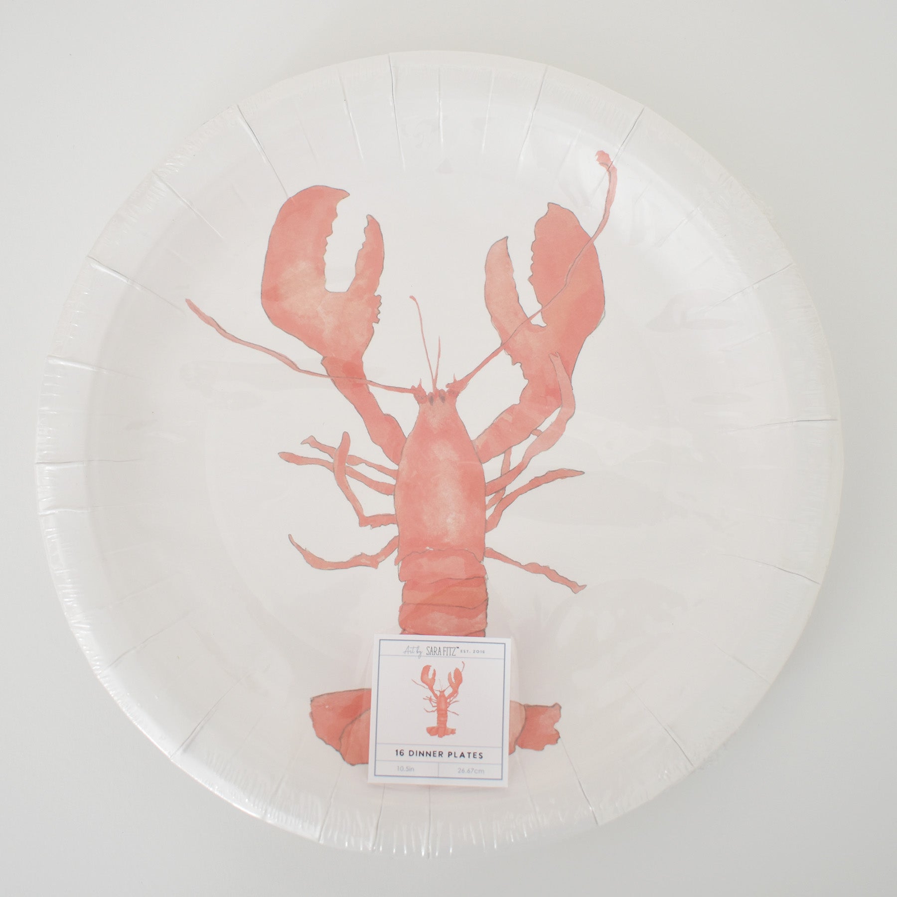 Lobster Paper Dinner Plates by Sara Fitz