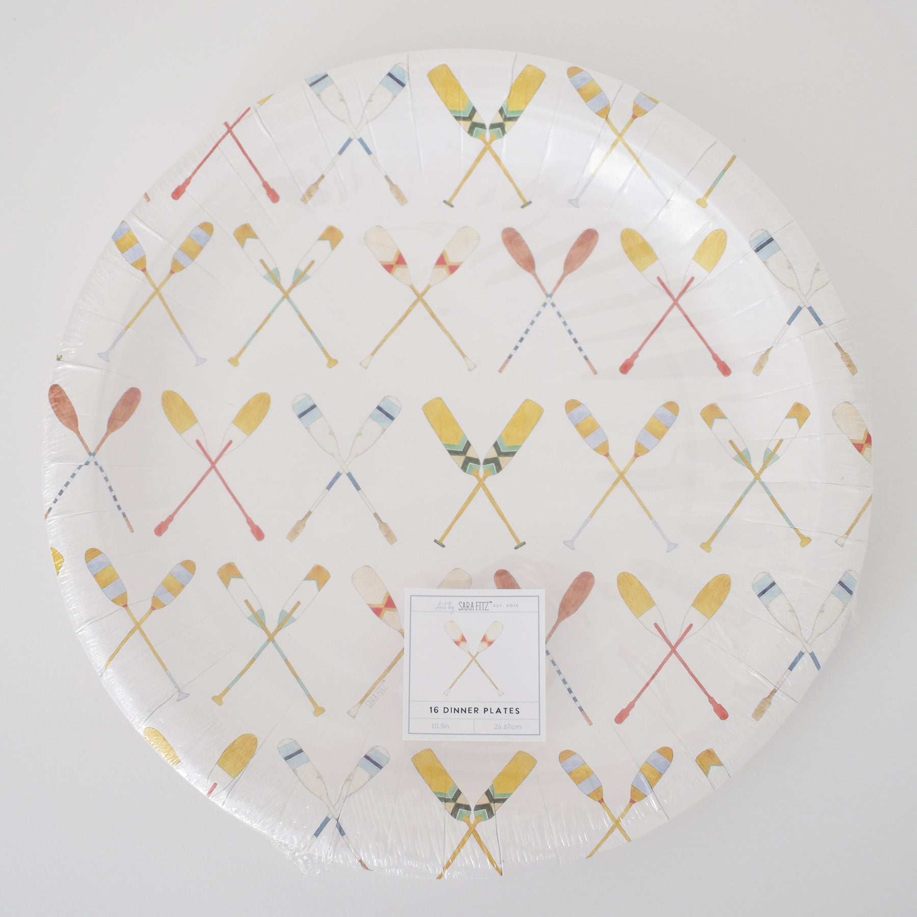 Oar Paper Dinner Plates by Sara Fitz