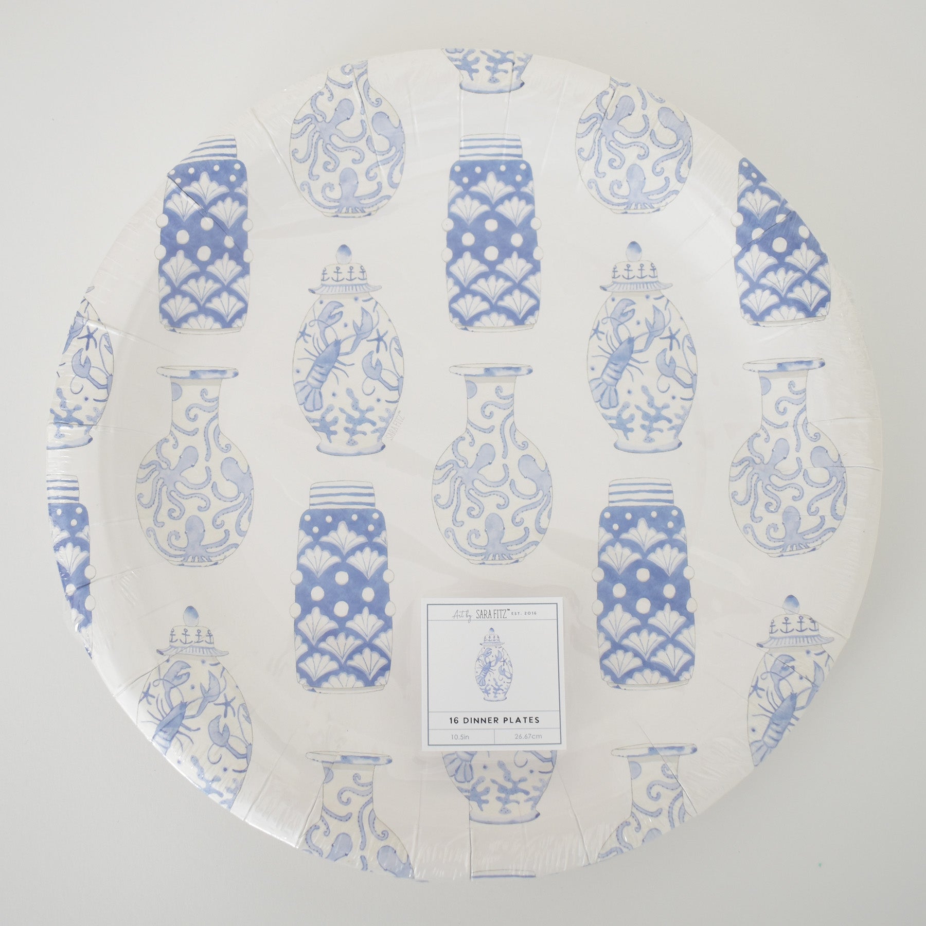 Ginger Jar Paper Dinner Plates by Sara Fitz