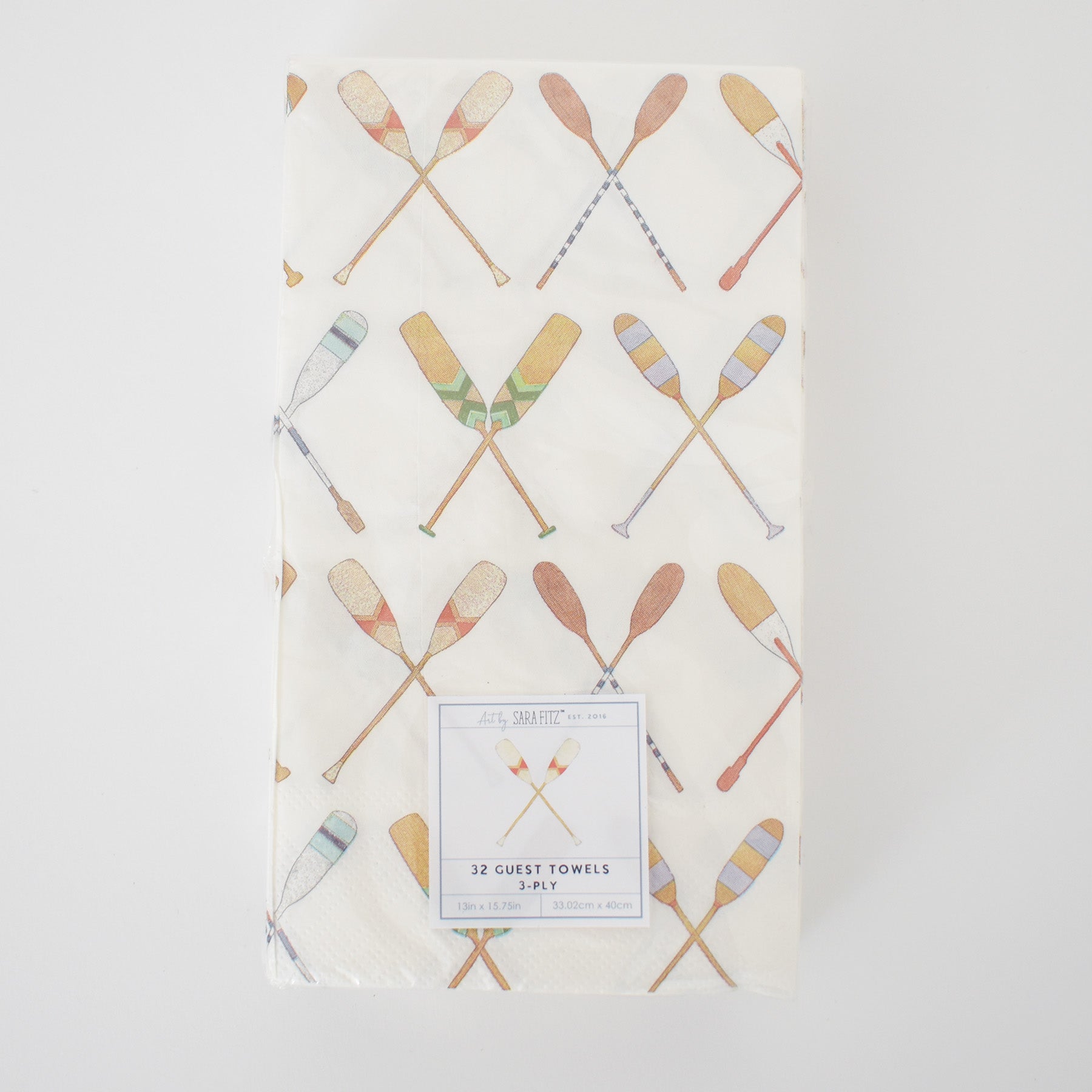 Oar Paper Guest Towels by Sara Fitz