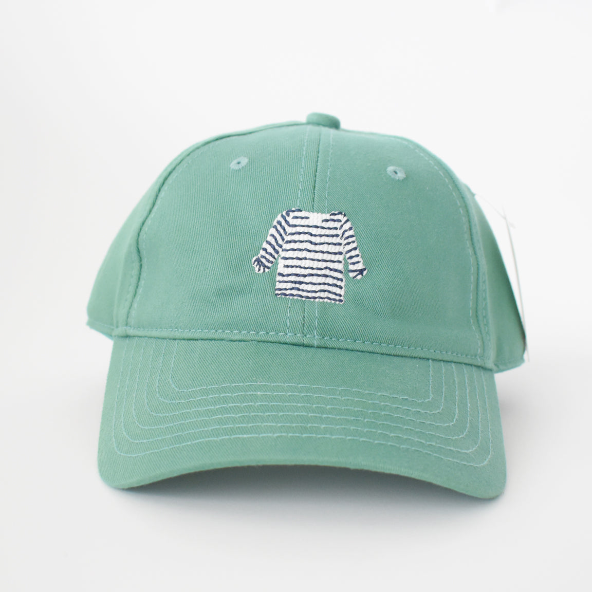 Striped Shirt Hat, Moss by Sara Fitz