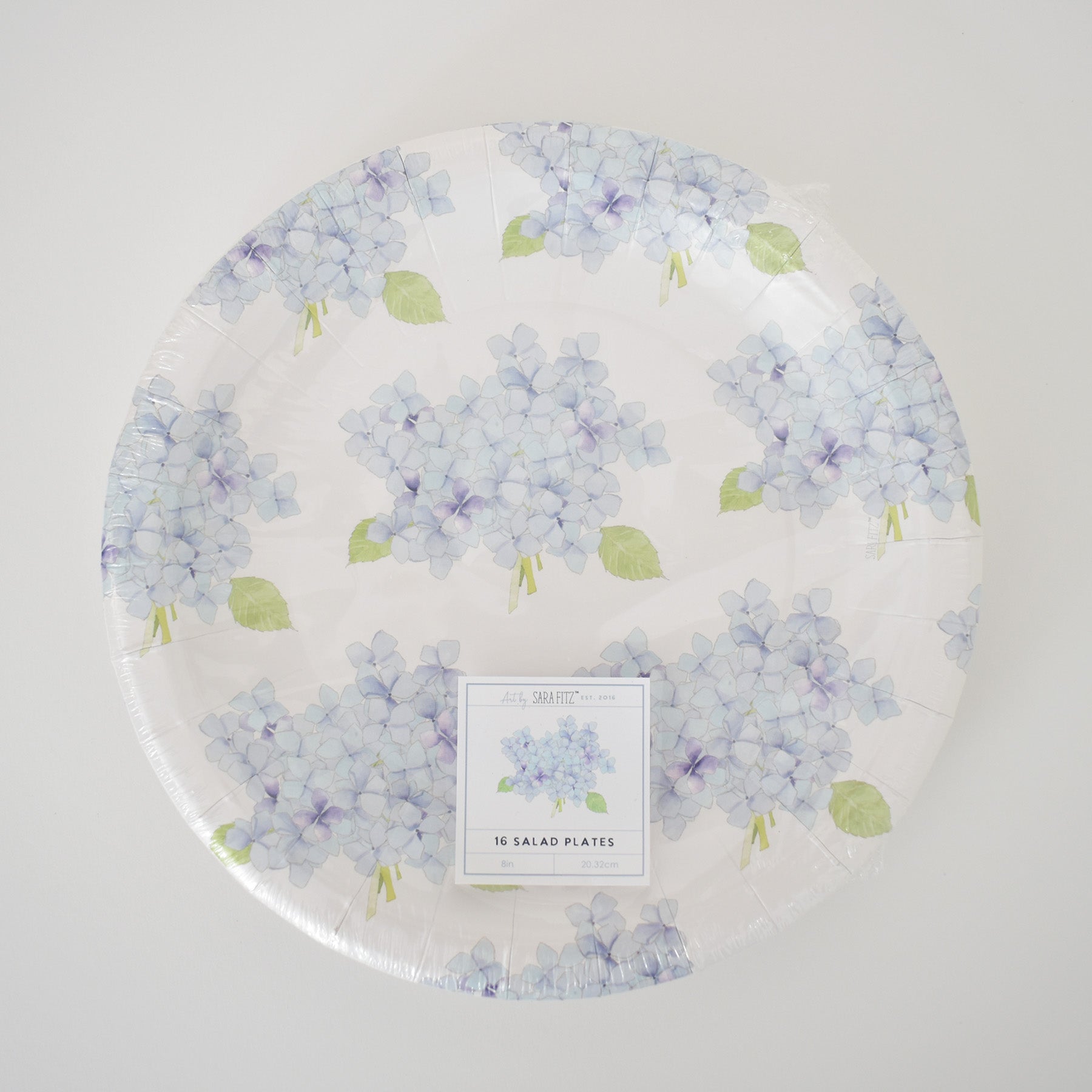 Hydrangea Paper Salad Plates by Sara Fitz