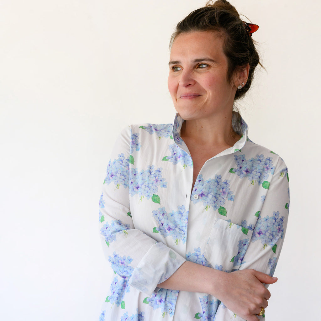 Classic Shirt Dress, Hydrangea by Sara Fitz