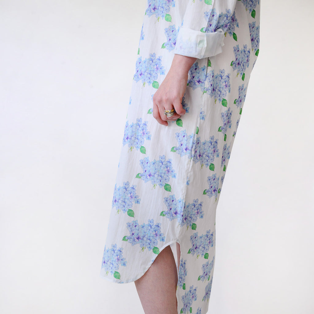 Classic Shirt Dress, Hydrangea by Sara Fitz