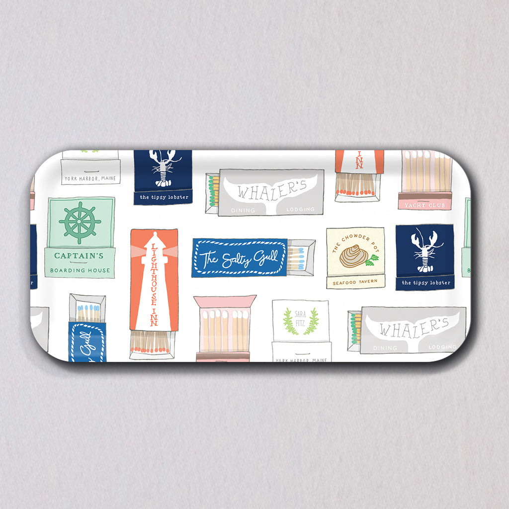 Small Coastal Matchbox Tray