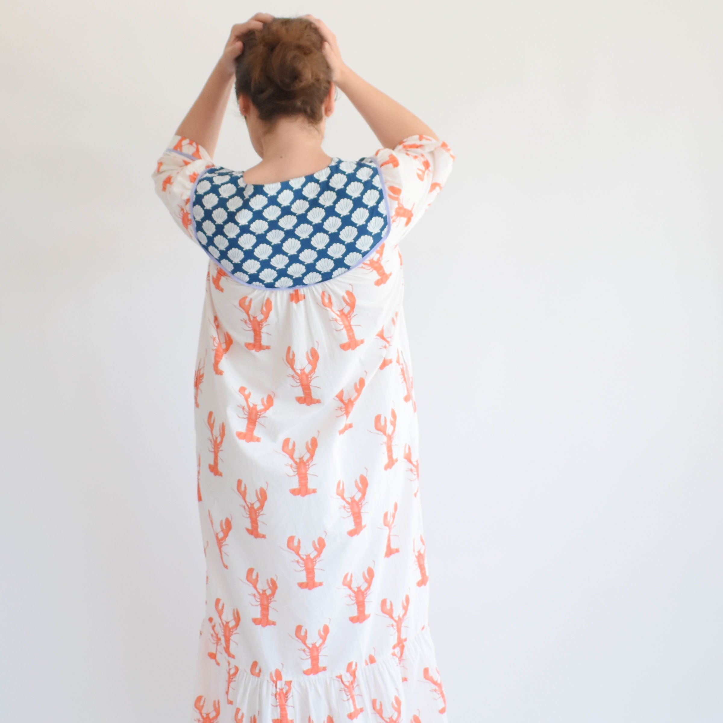 Maxi Dress, Lobster by Sara Fitz