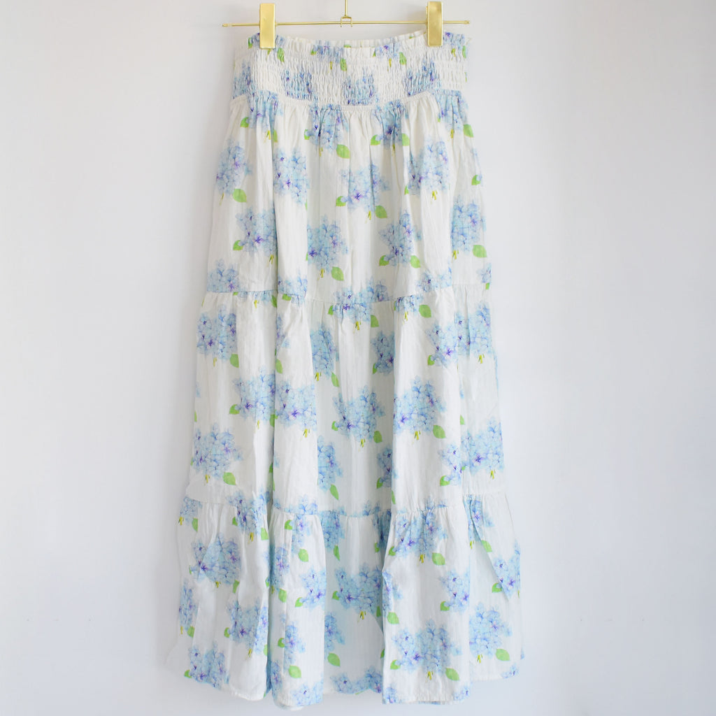 Tiered Maxi Skirt, Hydrangea by Sara Fitz