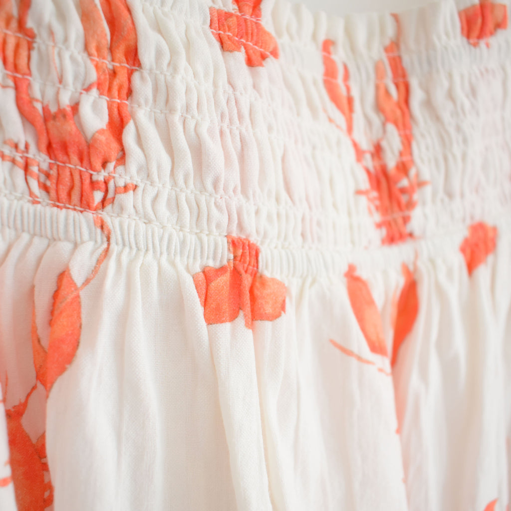 Tiered Maxi Skirt, Lobster by Sara Fitz