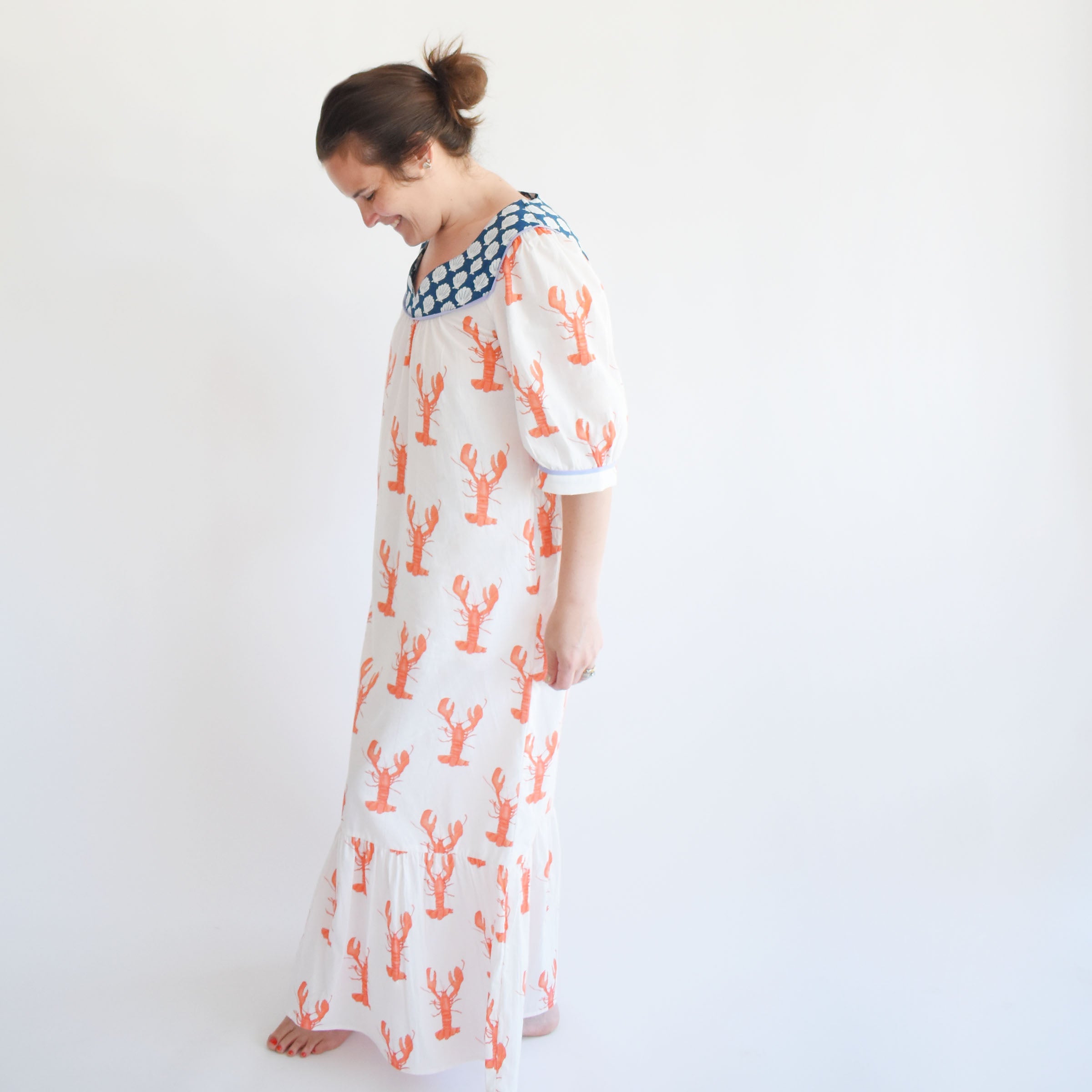 Maxi Dress, Lobster by Sara Fitz
