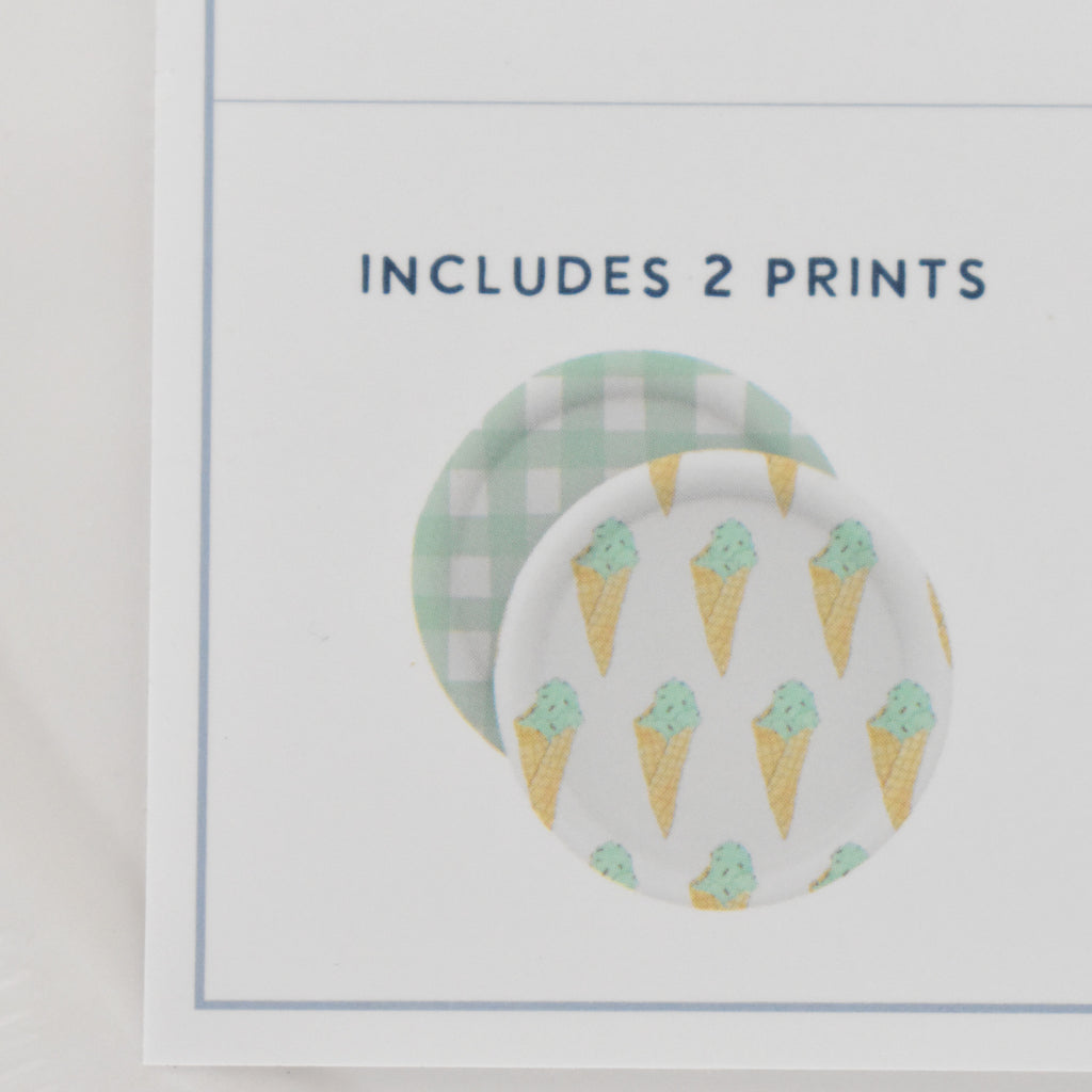 Mint Gelato Paper Dessert Plates by Sara Fitz