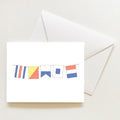 COAST Flags Note Card by Sara Fitz