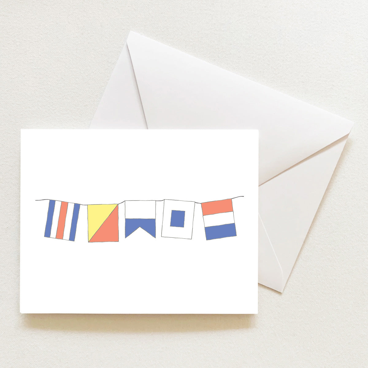 COAST Flags Note Card by Sara Fitz