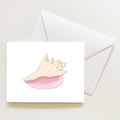 Conch Shell Note Card by Sara Fitz