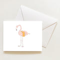 Flamingo Note Card by Sara Fitz