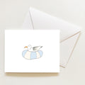 Floating Gull Note Card by Sara Fitz