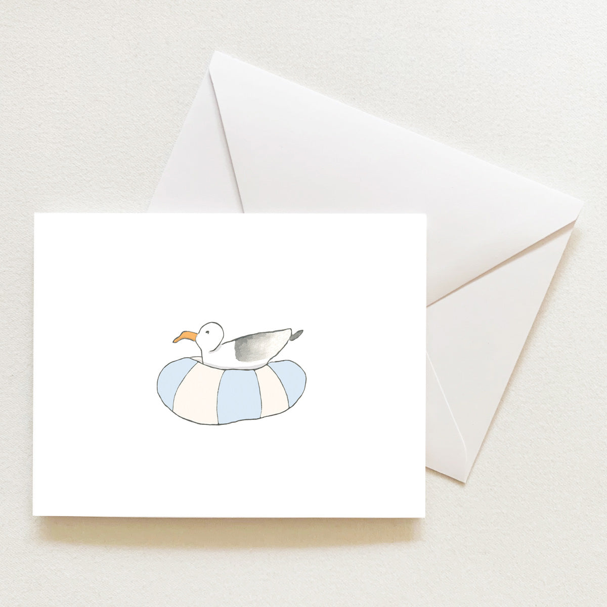 Floating Gull Note Card by Sara Fitz