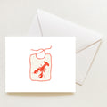 Lobster Bib Note Card