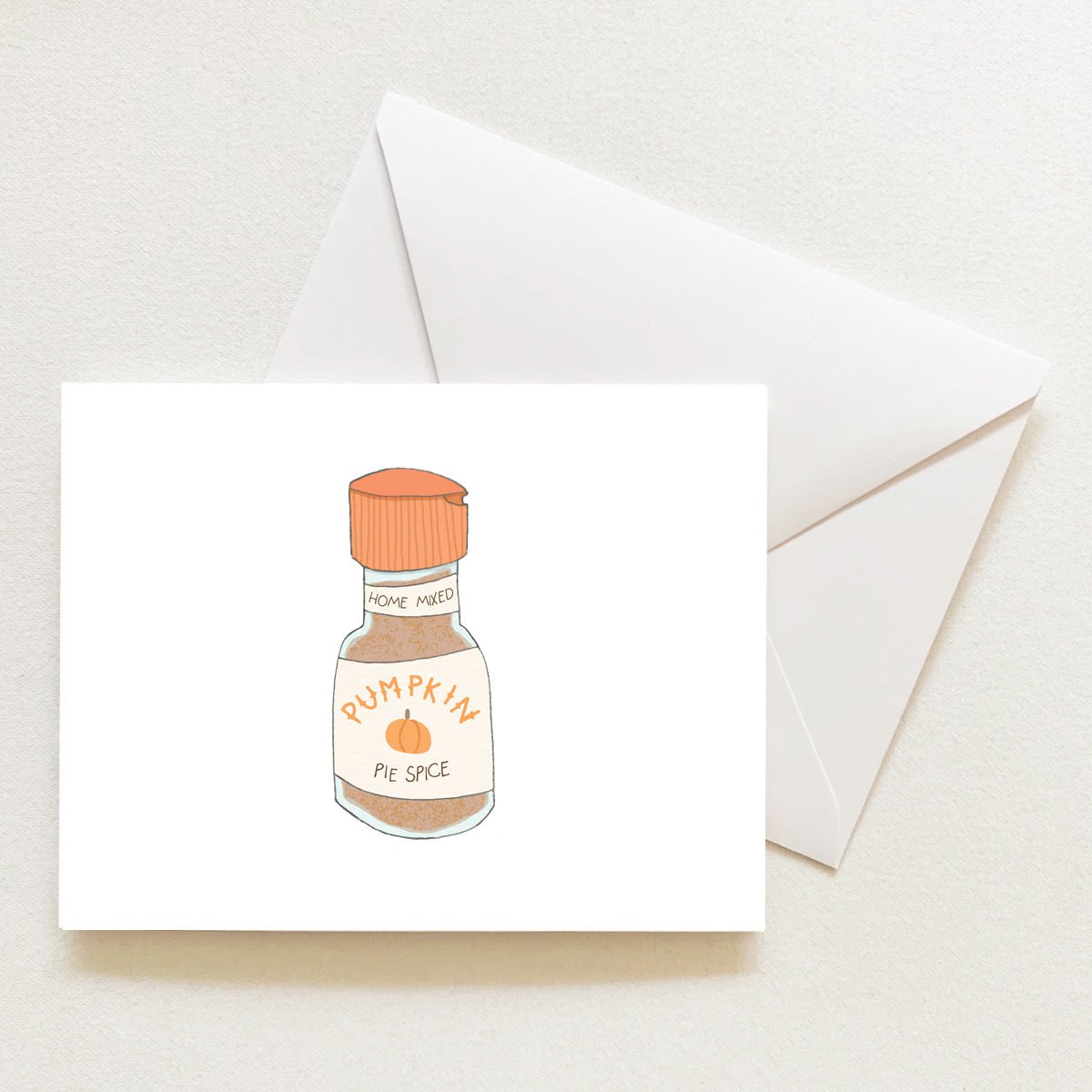 Pumpkin Spice Note Card by Sara Fitz
