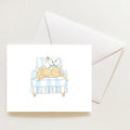 Pup in a Chair Note Card