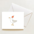 Santa Gull Note Card by Sara Fitz