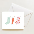 Stockings Note Card by Sara Fitz
