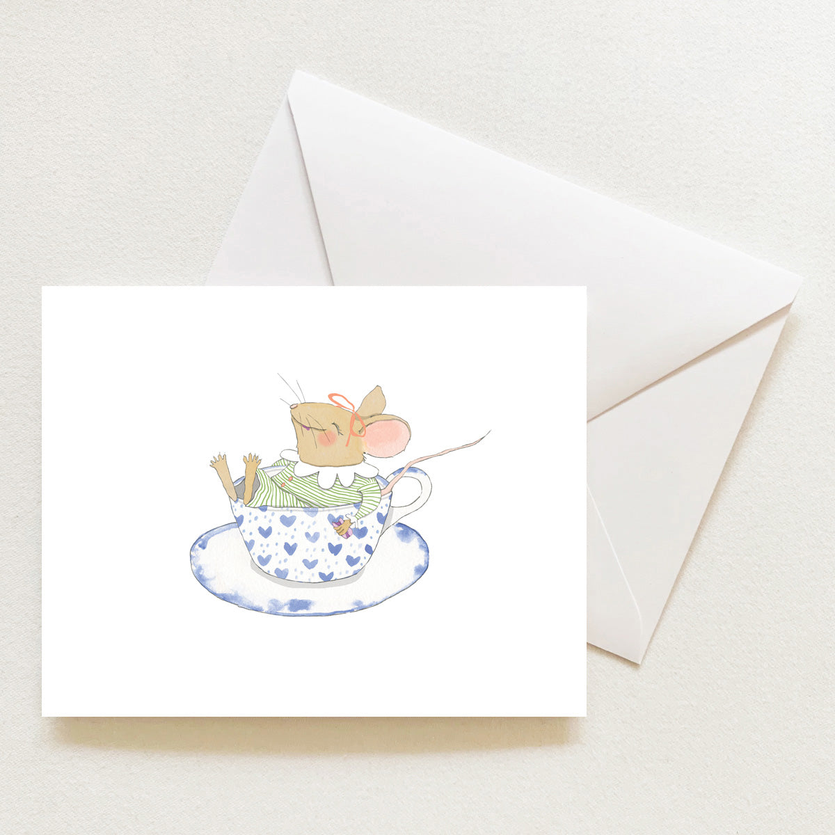 Teacup Mouse Note Card