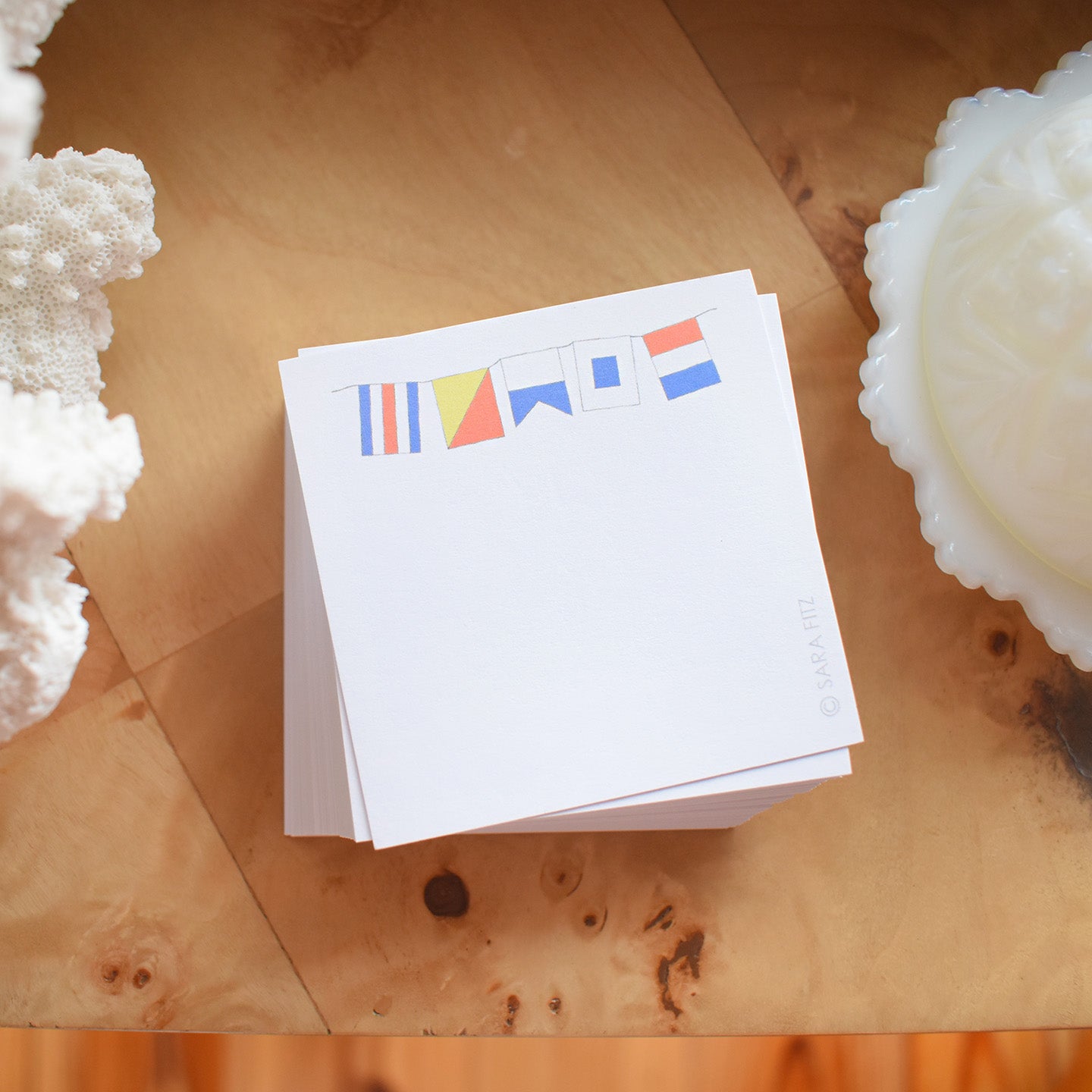 COAST Flags Notelet by Sara Fitz