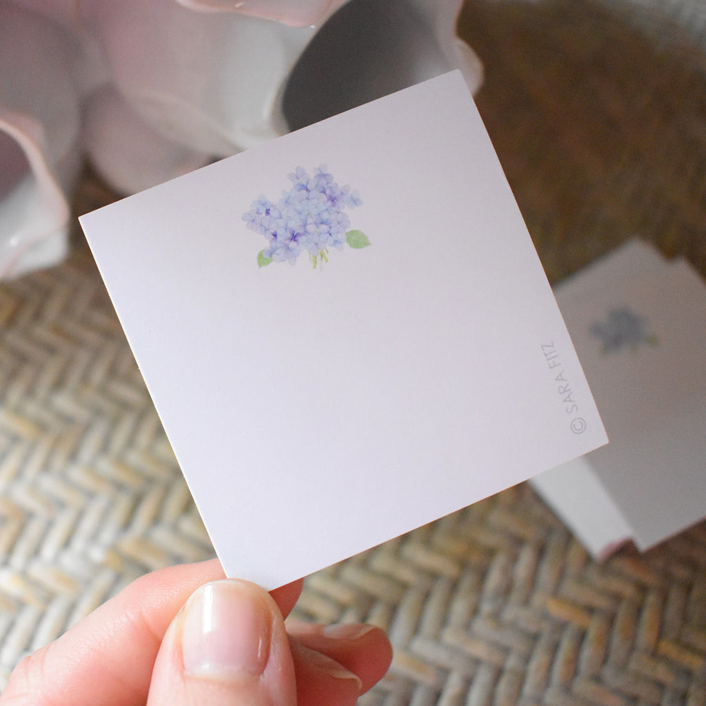 Hydrangea Notelet by Sara Fitz