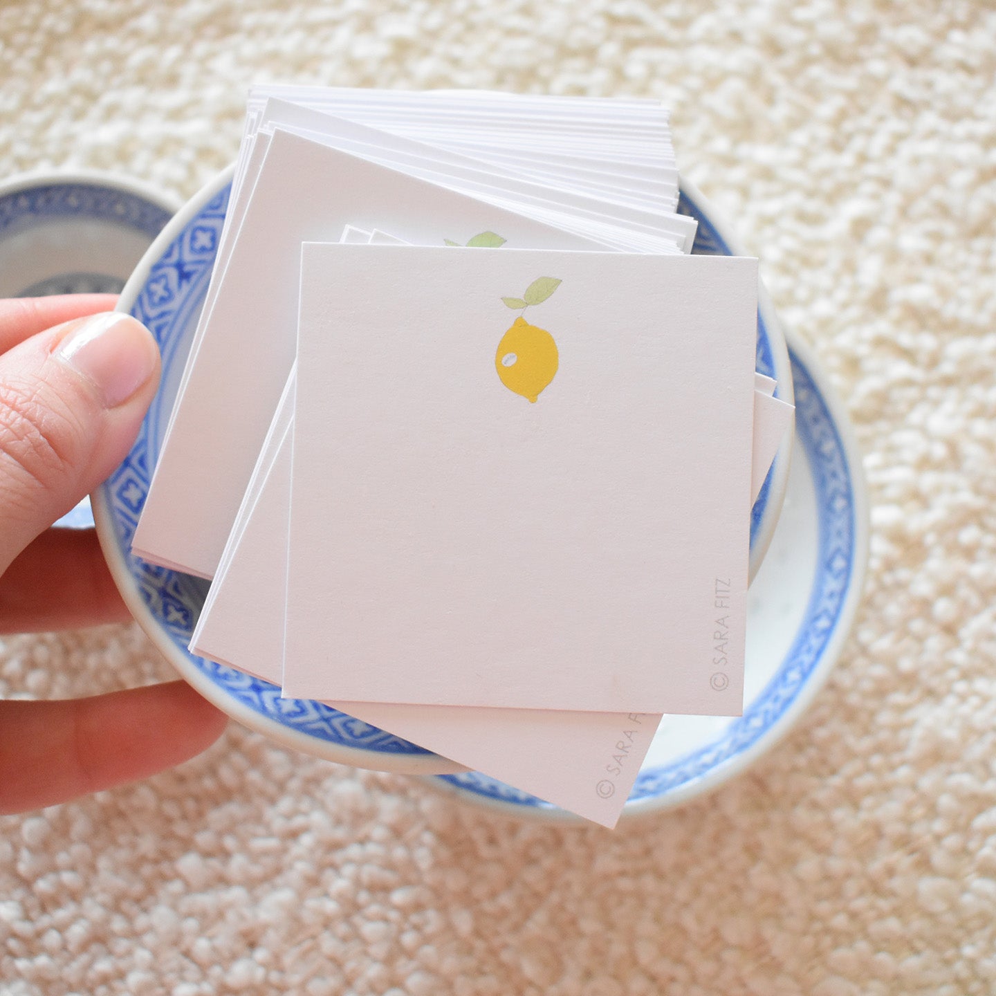 Lemon Notelet by Sara Fitz