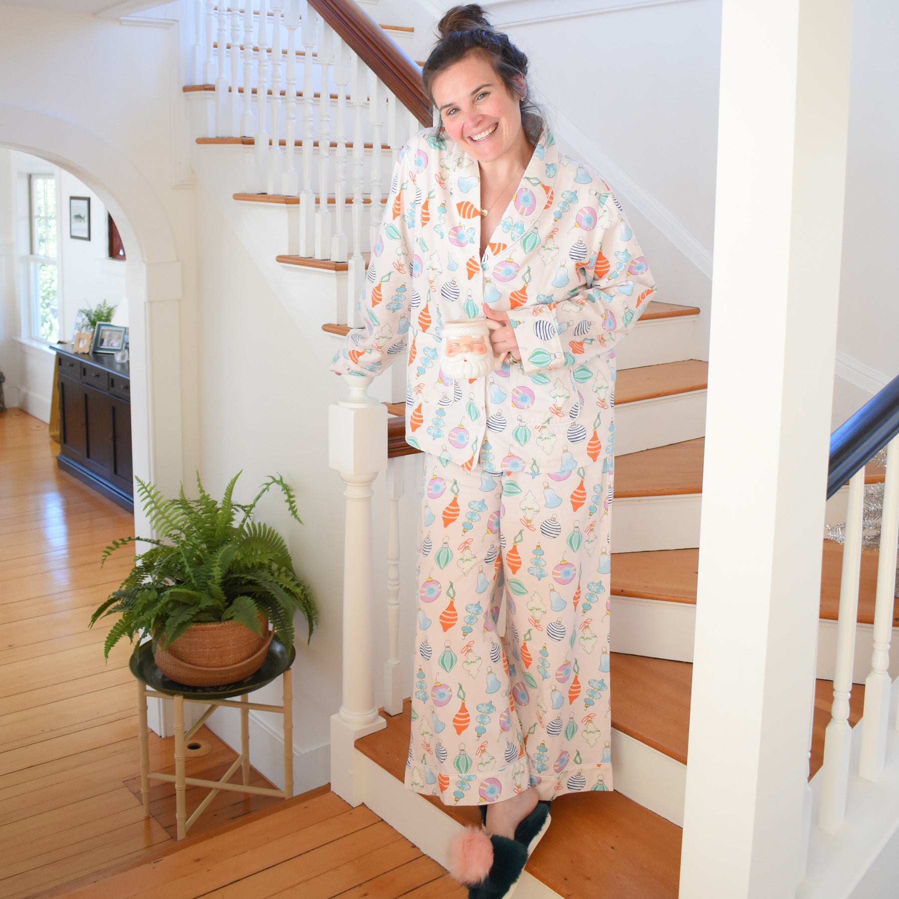 Vintage Ornament Pajama Set by Sara Fitz