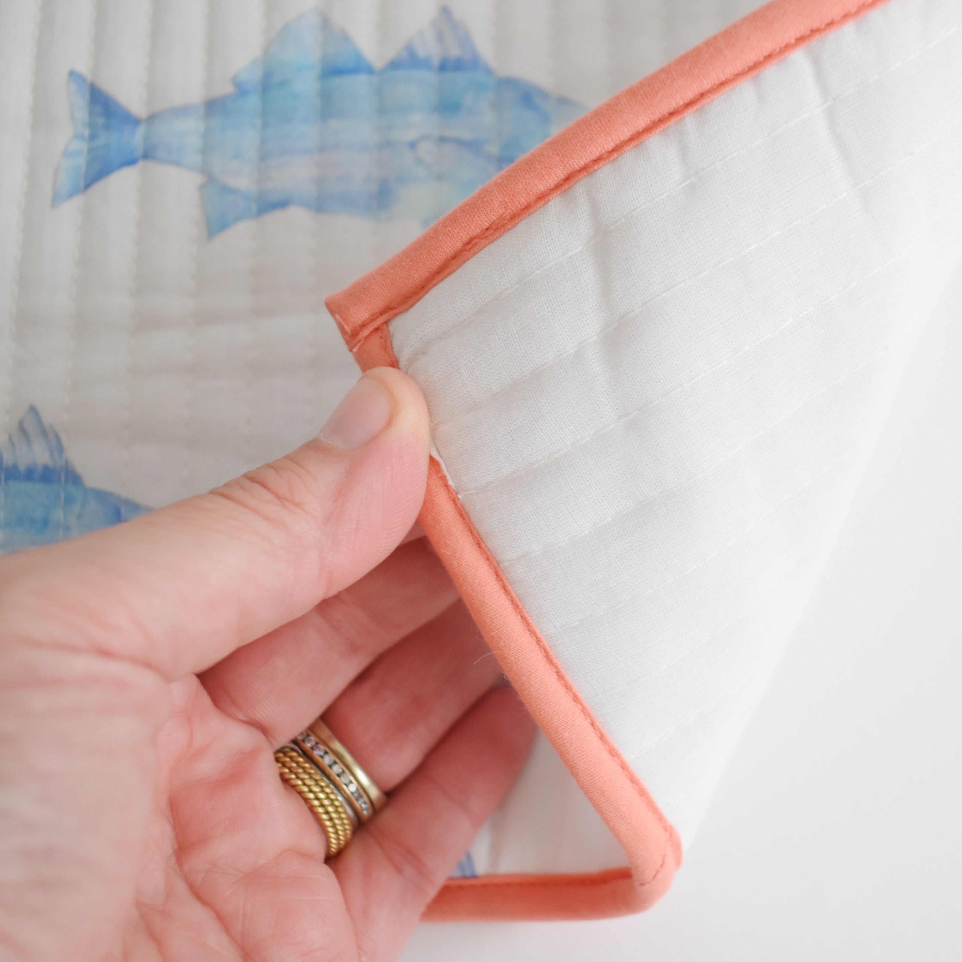 Blue Fish Placemats by Sara Fitz