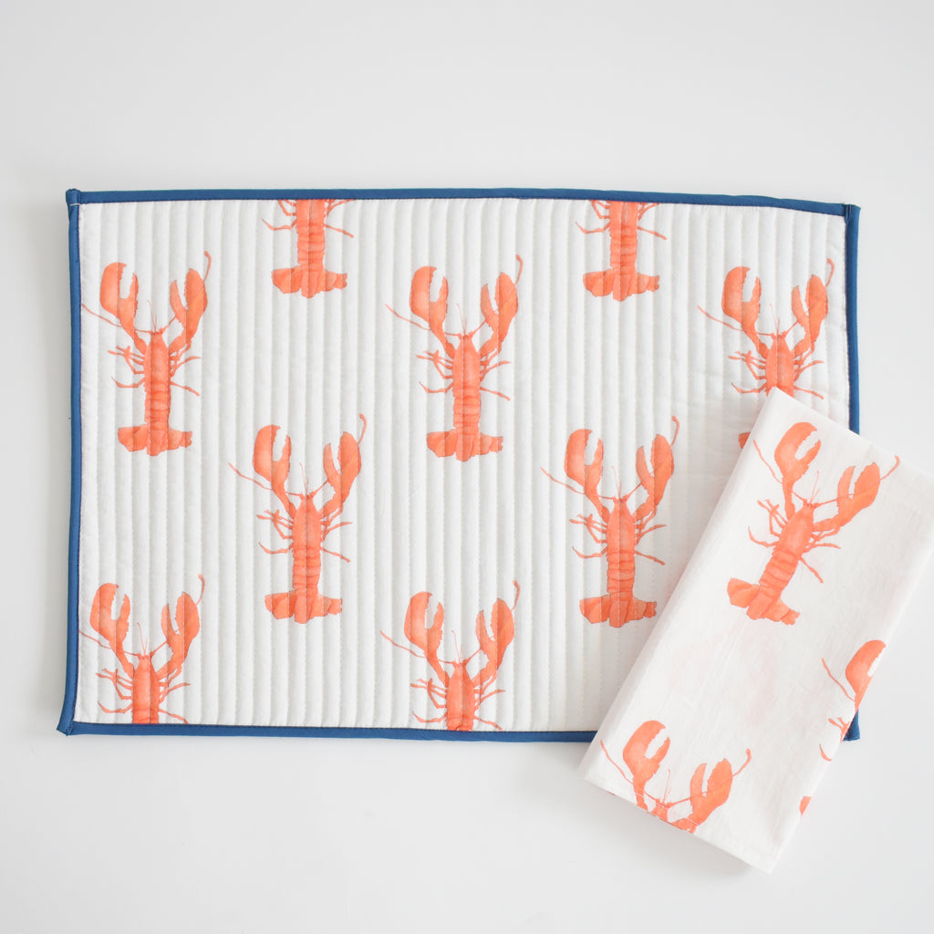 Lobster Placemats by Sara Fitz
