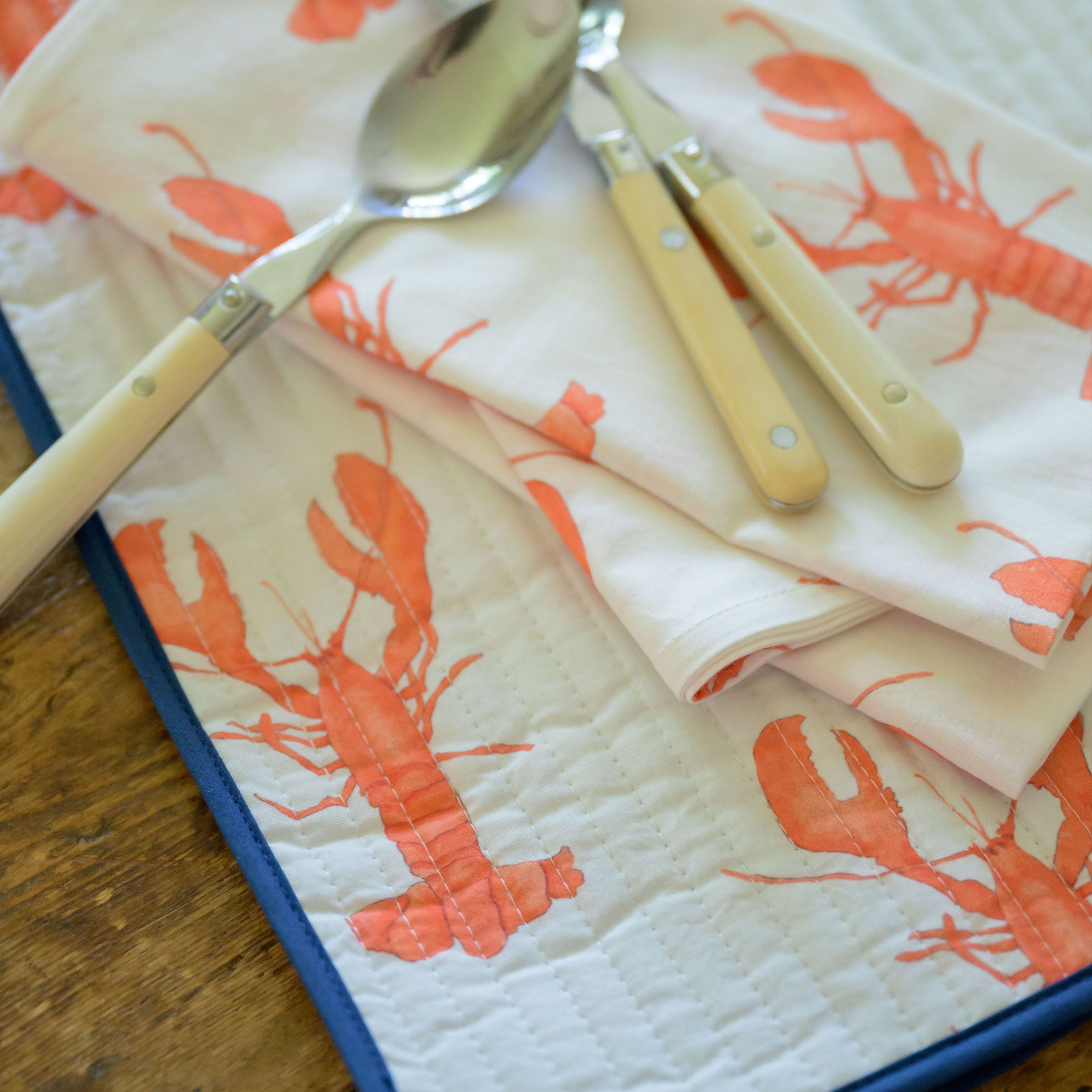 Lobster Napkins by Sara Fitz